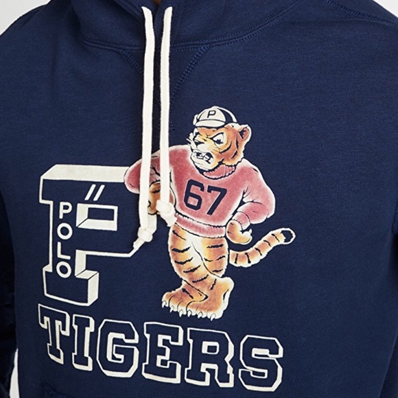New - Polo Ralph Lauren Tigers Hoodie Sweatshirt - Picture 3 of 8